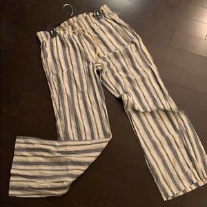 Nautical drawstring pants!!